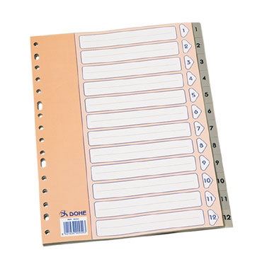 Indice 1-12 Folio gris Dohe 90454 Indice 1-12 Folio gris Dohe 90454