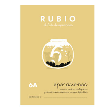 Cuaderno Rubio A5 Operaciones y Problemas Nº 6A