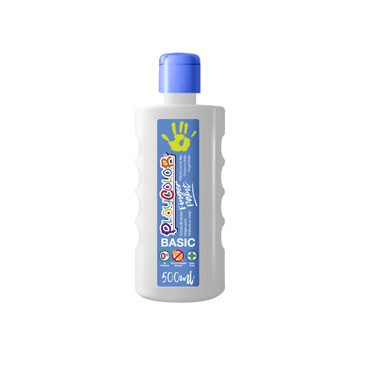 Bote 500 ml. pintura de dedos blanco Playcolor 17701