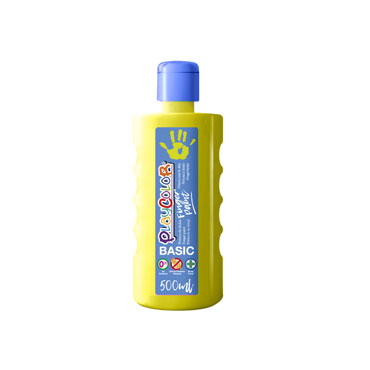 Bote 500 ml. pintura de dedos amarillo Playcolor 17711