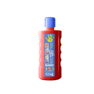 Bote 500 ml. pintura de dedos rojo Playcolor 17721