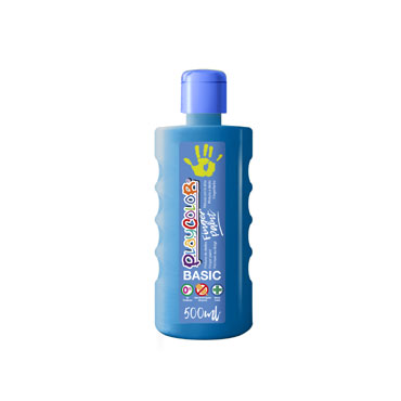 Bote 500 ml. pintura de dedos azul Playcolor 17741