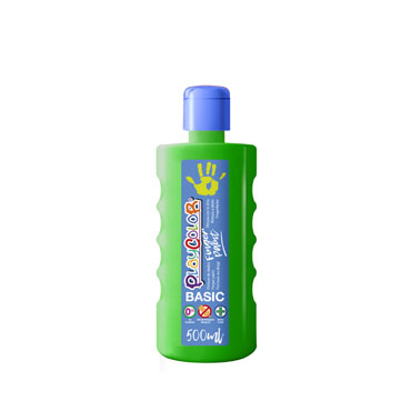 Bote 500 ml. pintura de dedos verde Playcolor 17751