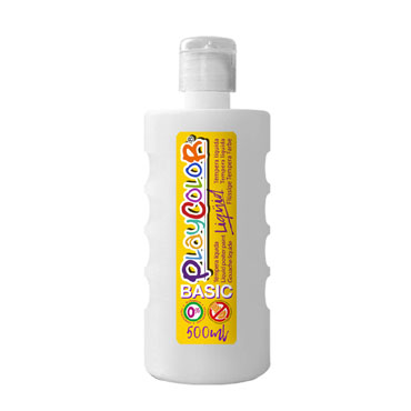 Bote 500 ml. témpera líquida blanca Playcolor 19341