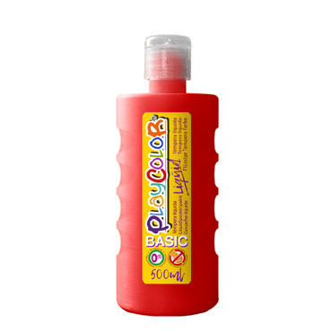 Bote 500 ml. témpera líquida roja Playcolor 19371