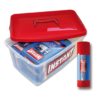 36 barra adhesivas 40 g. + tupper Instant IN4301