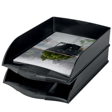 Bandeja negra Leitz Recycle 98% reciclado 53240095 Bandeja negra Leitz Recycle 98% reciclado 53240095