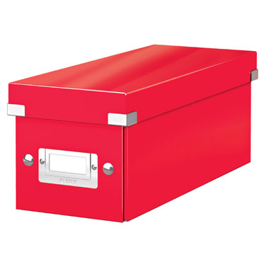 Caja Click & Store 30 CD's roja Leitz 60410026