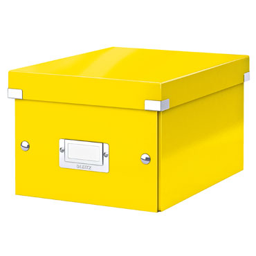 Caja Click & Store Din A-5 amarilla Leitz 60430016