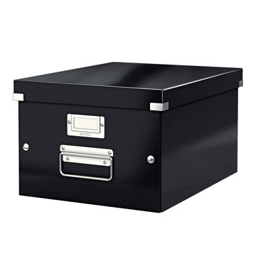 Caja Click & Store Din A-4 negra Leitz 60440095