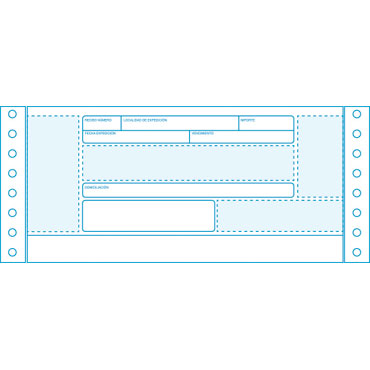 CJ2500 papel continuorecibo 240x4