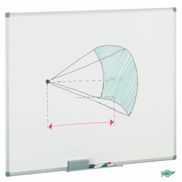 Pizarra blanca melaminada 45 x 60 cm. Faibo &11M-1T