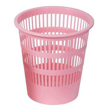 Papelera de rejilla rosa pastel Faibo 307-32