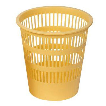 Papelera de rejilla amarillo pastel Faibo 307-35
