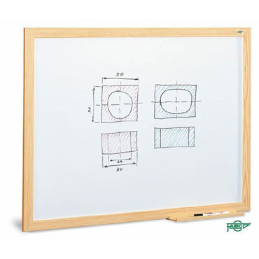 Pizarra blanca estratificada 90 x 120 cm. Faibo &400-5INDT