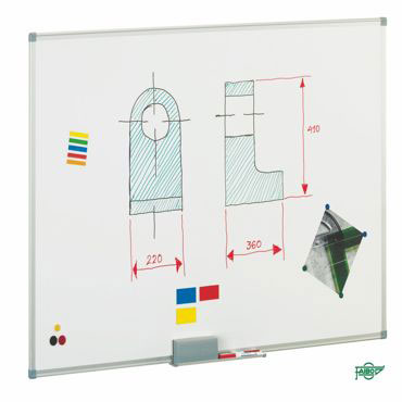 Pizarra blanca acero lacado 60 x 90 cm. Faibo &840-10T