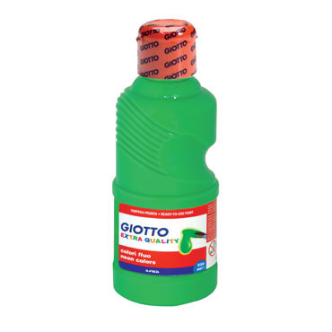 Botella de 250 ml. témpera Flúo verde Giotto 531102