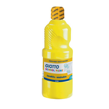 Botella de 500 ml. témpera líquida amarilla Giotto F535302