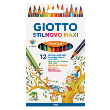 12 lápices de color Stilnovo Giotto Maxi F225900