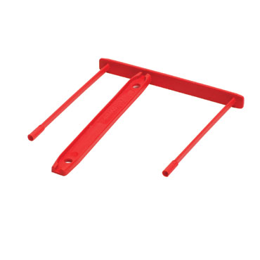 Pack de 100 Fasteners de plástico Clip Rojo (92mm)