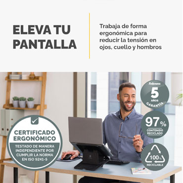 Elevador para Portátil Breyta Fellowes Negro 100016558