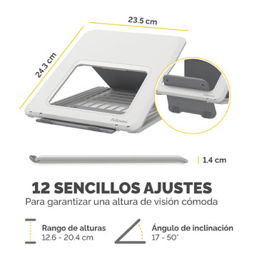 Elevador para Portátil Breyta Fellowes Blanco 100016559