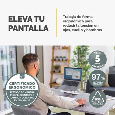 Elevador para Portátil Breyta Fellowes Blanco 100016559