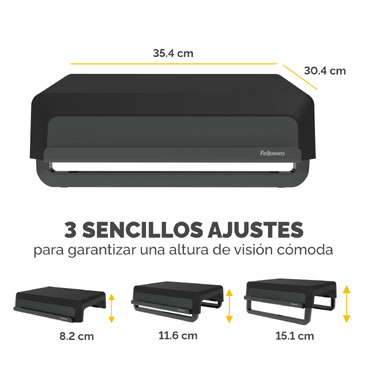 Elevador para Monitor Breyta Fellowes Negro 100016560
