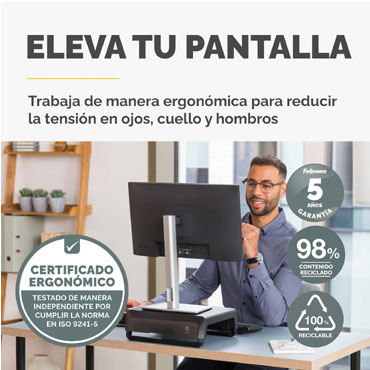 Elevador para Monitor Breyta Fellowes Negro 100016560