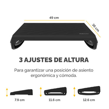 Reposapiés reciclable Breyta Negro 100016562