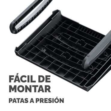 Reposapiés reciclable Breyta Negro 100016562