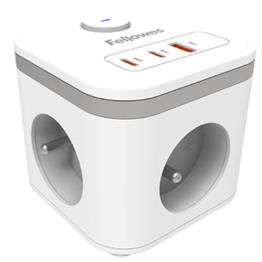 Cubo multienchufe blanco Fellowes 100137168