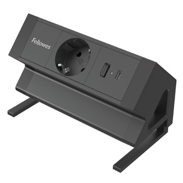 Regleta sobremesa negra 1 toma Fellowes 100137172