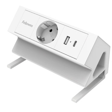 Regleta sobremesa blanca 1 toma Fellowes 100137173