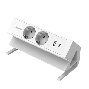 Regleta sobremesa blanca 2 tomas Fellowes 100137183