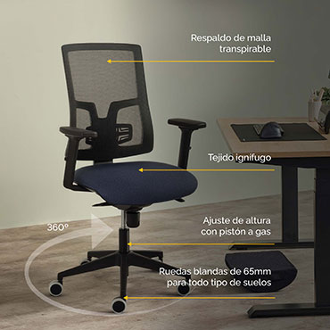 Siila oficina Fellowes Eleganza azul Fellowes 100146198