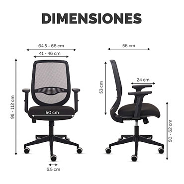 Siila oficina Fellowes Fluenza negra Fellowes 100146202