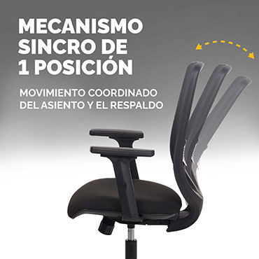 Siila oficina Fellowes Fluenza negra Fellowes 100146202