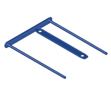 Pack de 100 Fasteners de plástico D-Clip Azul