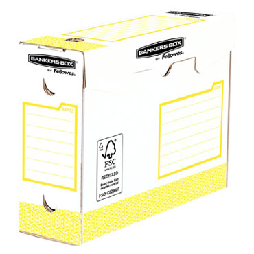 Pack de 20 Cajas de archivo definitivo A4+ 100MM extra resistente Amarillo