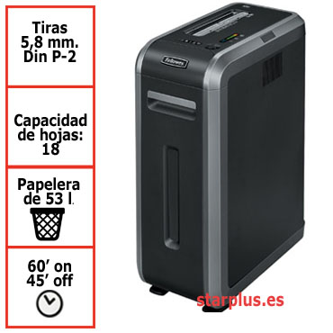 Destructora papel Fellowes 125i uso profesional 4613001