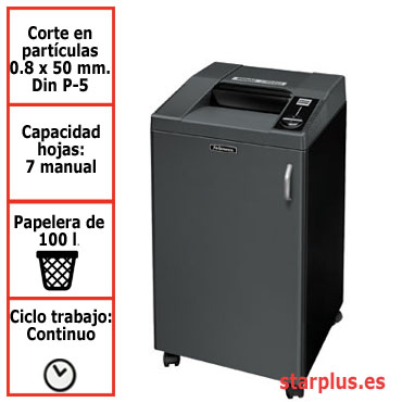 Destructora papel Fellowes 3250HS departamental uso continuo &4617201