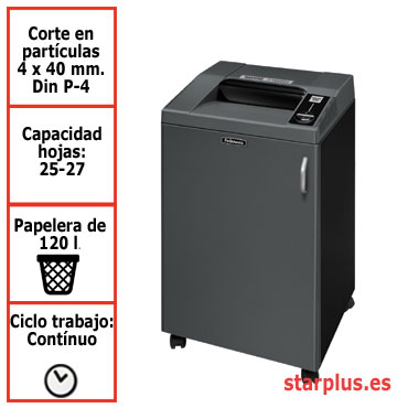Destructora papel Fellowes 4250C departamental P-4 4618101