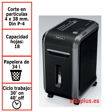 Destructora papel Fellowes 99Ci uso profesional 4691001