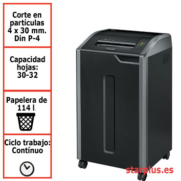 Destructora Fellowes 425Ci para uso departamental