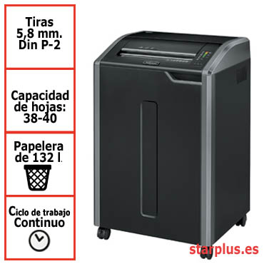 Destructora Fellowes 485i para uso departamental