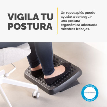 Reposapiés Ajustable Ergonómico Fellowes Negro 48121-70