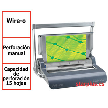 Encuadernadora Fellowes Quasar Wire para wire-o