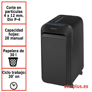 Destructora papel Fellowes LX220 uso profesional 5502601