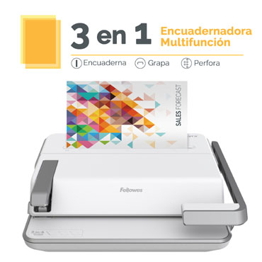 Encuadernadora Fellowes 3 en 1 Lyra